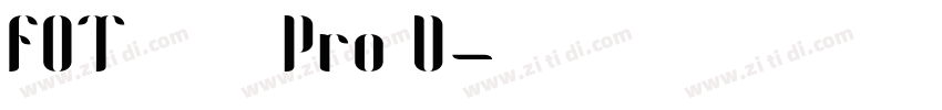 FOT ハミング Pro D字体转换